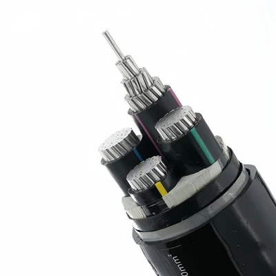 Central eléctrica ferroviaria del PVC de aluminio de la base XLPE de la base de acero del cable de transmisión YJLHV22