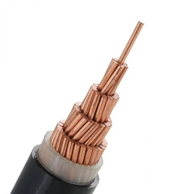 YJV XLPE aisló el cable de transmisión puro industrial de la baja tensión de la base de cobre del solo cable de la base del PVC